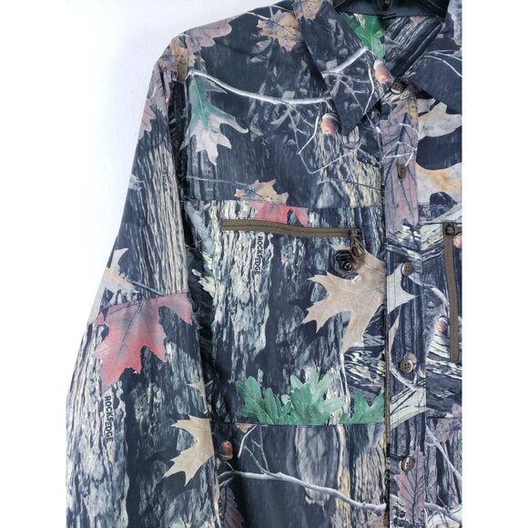 Rocks Edge Vented Hunting Shirt Men's Size Small Camouflage - Picture 4 of 8